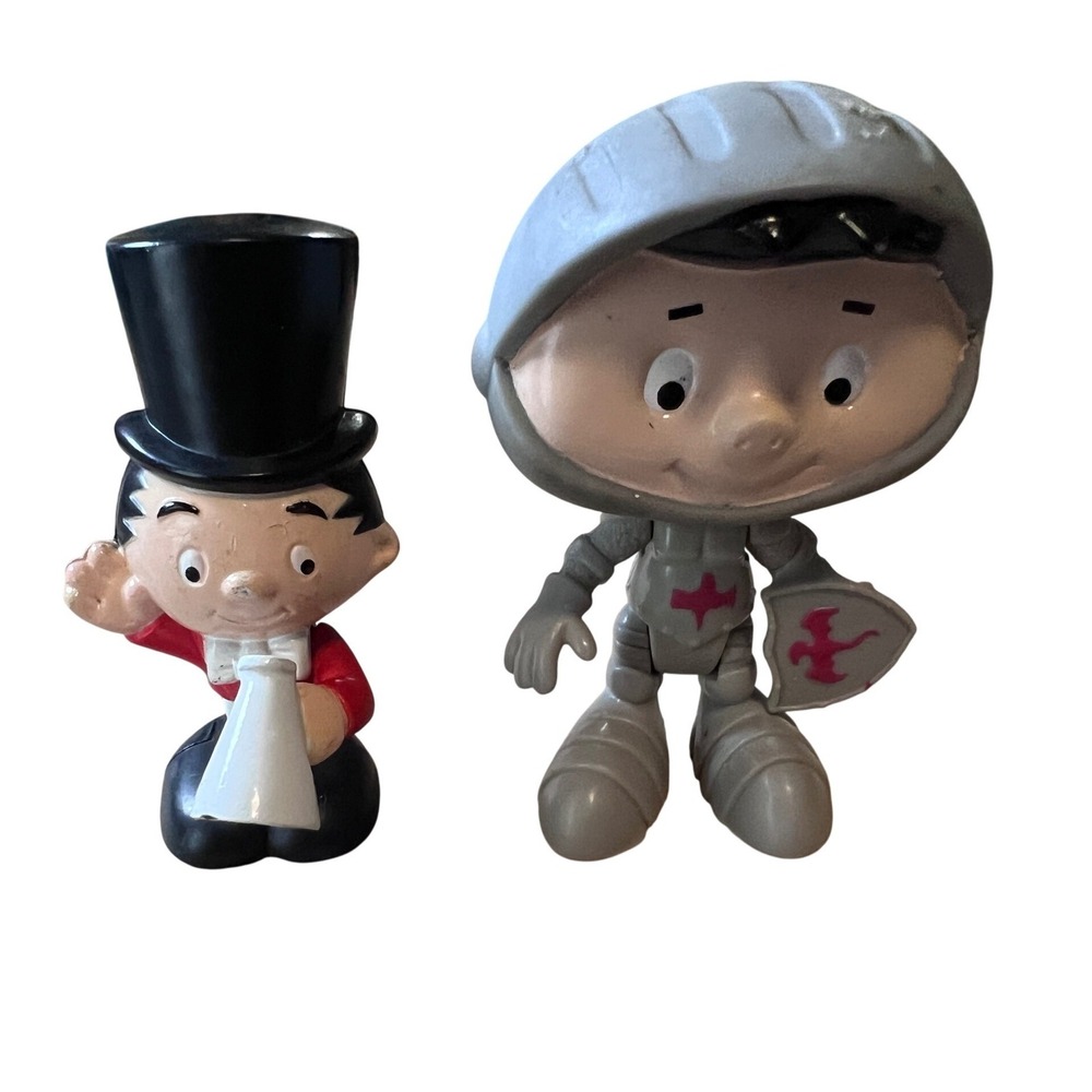 Vintage Subway Bobby's world Mascot Toy Figures Ringmaster Knight Set of 2